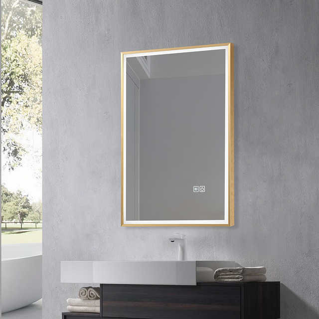 Framed LED Bathroom Mirror
