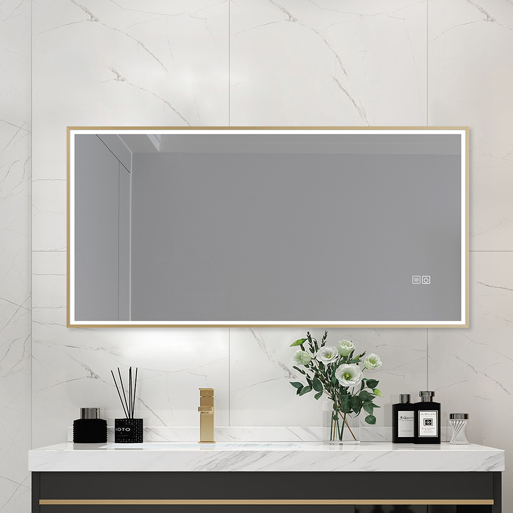Framed LED Bathroom Mirror