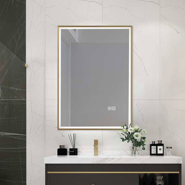 Framed LED Bathroom Mirror