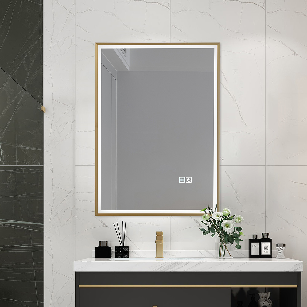 Framed LED Bathroom Mirror
