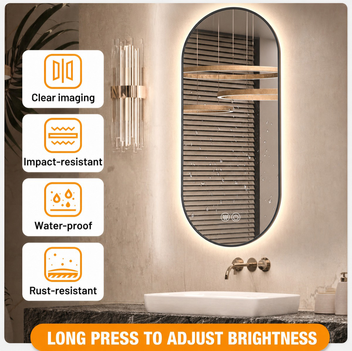 clear imaging, impact-resistant, waterproof, rust-resistant