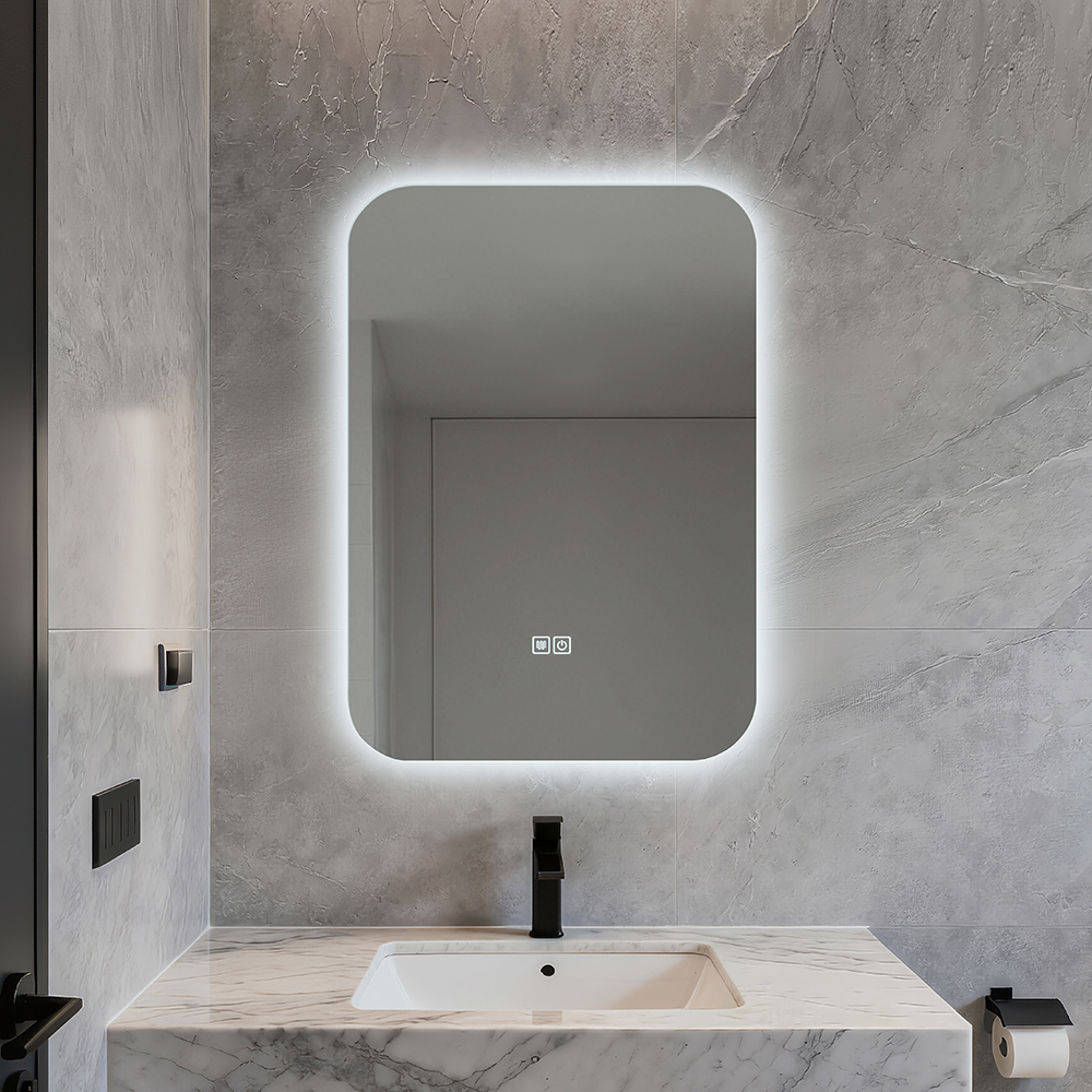  Frameless Backlit LED Mirror for Bathroom with IP65 Waterproof Rating