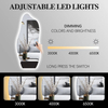 Spremium Asymmetrical Shaped LED Lighted Floor Mirror Irregular Wall Mirror Contemporary Decor Mirror for Interior Decoration