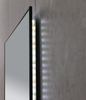 Vertical Wall‑Mounted LED Floor Mirror Ultra‑Slim Black Frame Touch‑Control Dimmable