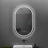 Best Selling Bathroom Mirror Dimmable Three Colors Time Display Brightness LED Mirror
