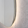 Custom Irregular Teardrop LED Bathroom Mirror For Modern Apartment Renovation