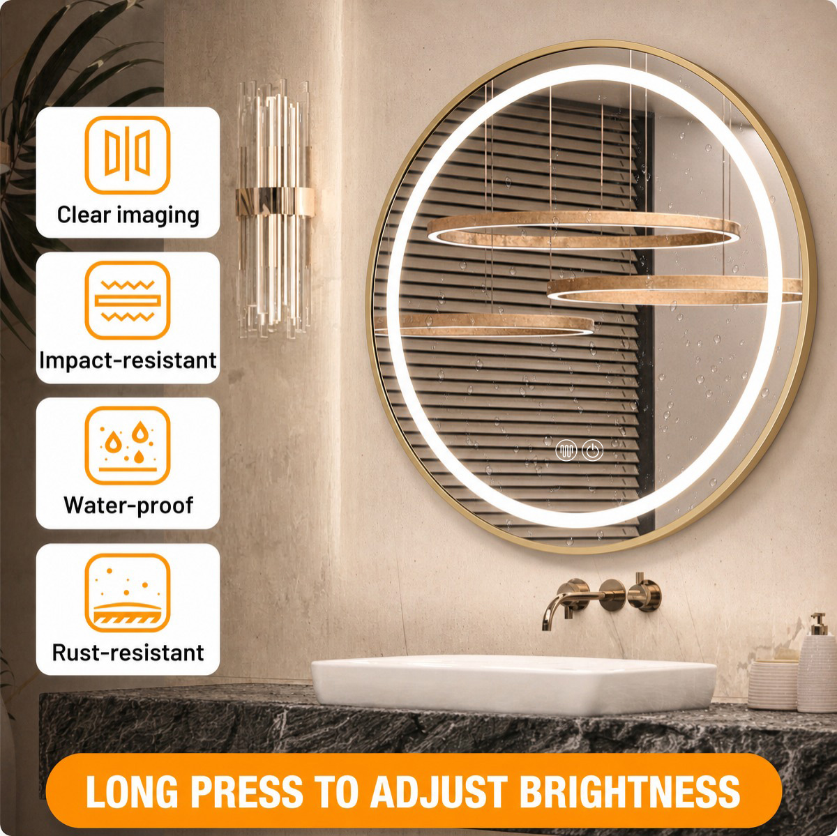 clear imaging, impact-resistant, waterproof, rust-resistant