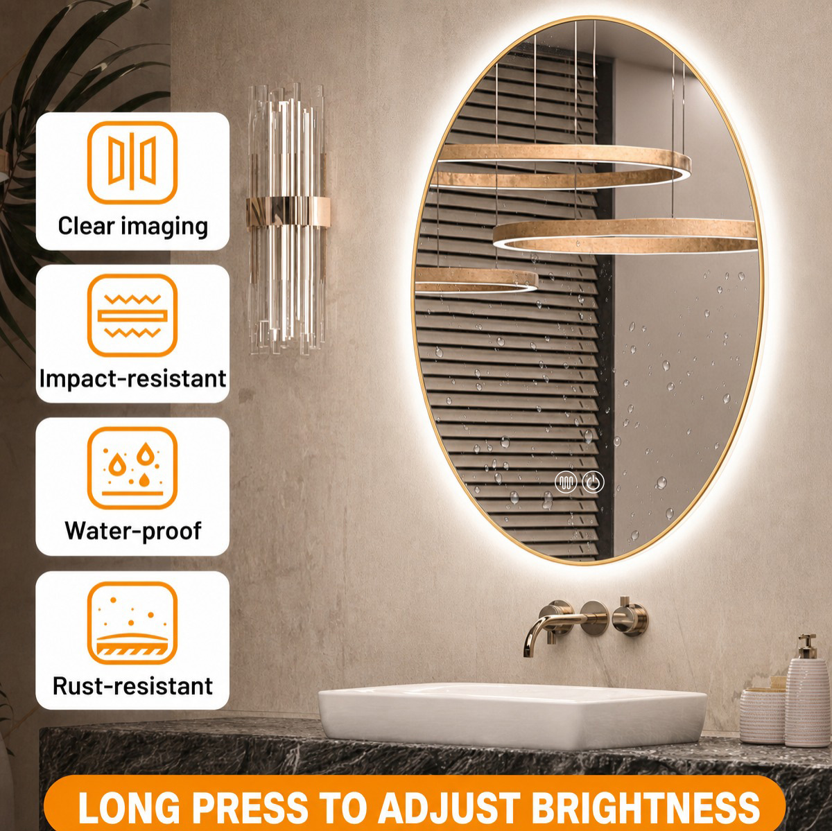 clear imaging, impact-resistant, waterproof, rust-resistant