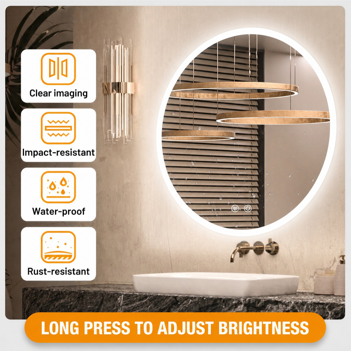 clear imaging, impact-resistant, waterproof, rust-resistant