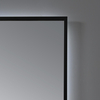 Square Thin Black Aluminum Framed Backlit Smart Anti-Fog Dimmable Illuminated LED Bathroom Wall Mounted Home Decor Vanity Makeup Cosmetic Light Mirror
