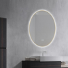 Oval Ultra Slim Golden Aluminum Framed CE ETL Approved Smart LED Bathroom Wall Decor Vanity Makeup Cosmetic Illuminated Light Mirror