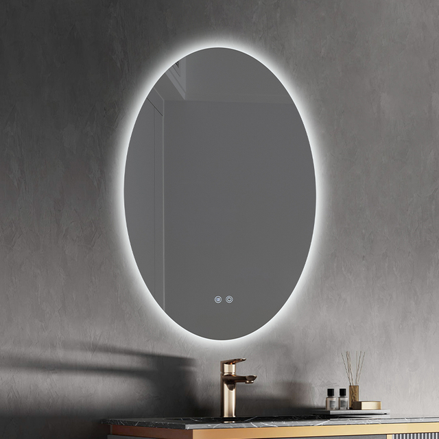 Backlit Frameless LED Mirror with Sandblasted Texture And Quality Assurance