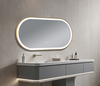 Wall‑Mounted Capsule‑Shaped Smart LED Vanity Mirror Touch Control For Bathroom