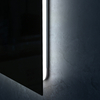Sleek Vertical Rectangular Back‑Glow Bathroom Mirror, Soft Surround Back Lighting, Touch‑Controlled Wall‑Mounted Vanity Mirror For Modern Home Bath Spaces