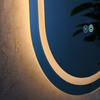 Luxury Oval Smart LED Mirror Touch Control Wall‑Mounted