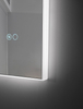 Square LED Bathroom Mirror Solid‑White Acrylic Frame Backlit Wall Mirror