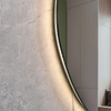 Custom Irregular Teardrop LED Bathroom Mirror For Modern Apartment Renovation