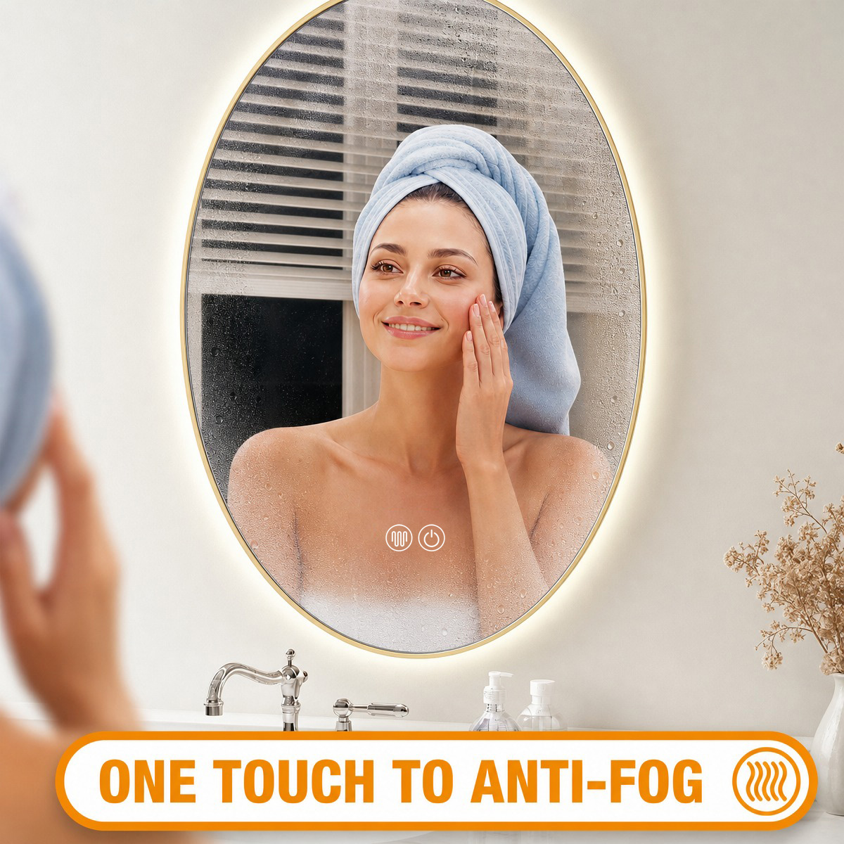 one touch to anti-fog