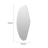 Irregular Free‑Form Wall Mounted LED Backlit Full‑Length Mirror Modern Decorative Standing Mirror With Touch Sensor for Living Room Home Decor
