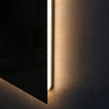 Sleek Vertical Rectangular Back‑Glow Bathroom Mirror, Soft Surround Back Lighting, Touch‑Controlled Wall‑Mounted Vanity Mirror For Modern Home Bath Spaces
