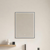 Luxury Backlit Vanity Mirror 35mm Black Frame For Hotel & Apartment Bathroom