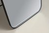 Rounded‑Corner LED Full‑Length Standing Mirror Black Frame With Perimeter Light