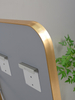 Freestanding Full‑Body LED Floor Mirror Gold Aluminum Frame Touch Control