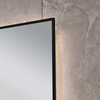 Vertical Wall‑Mounted LED Floor Mirror Ultra‑Slim Black Frame Touch‑Control Dimmable