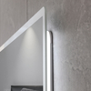 Premium Sand‑Textured LED Bathroom Mirror Touch Dimmable Light & Makeup Magnifier