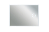 Outer Sandblasted Frame Smart LED Vanity Mirror Built‑in Magnifying Function Wall Mounted