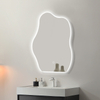Irregular Cloud‑Shaped LED Bathroom Mirror With Built‑in Shelf Touch Control