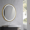 Espejo Intelligent Golden Framed LED Bathroom Smart Anti-Fog LED Mirror for Vanity