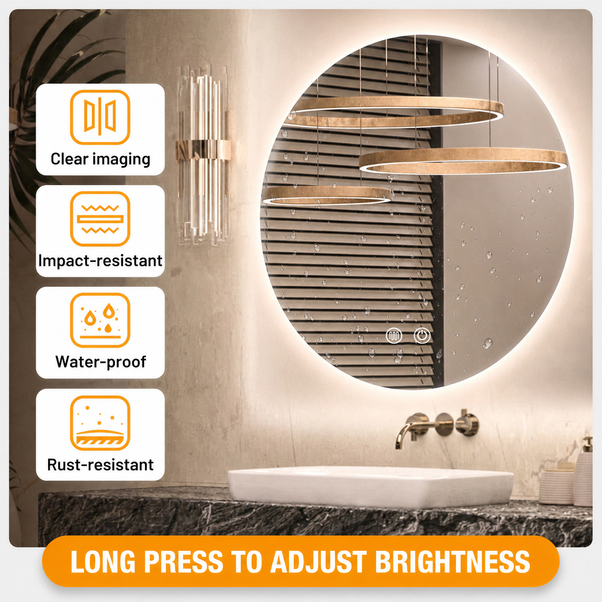 clear imaging, impact-resistant, waterproof, rust-resistant