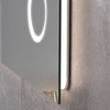 Wall‑Mounted LED Vanity Bathroom Mirror With Soft Back Lighting Magnifying Circle Touch Buttons Anti‑Fog for Residential Bathroom Renovation