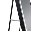 Black Framed LED Full‑Length Standing Mirror With Side Lights