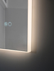 Square LED Bathroom Mirror Solid‑White Acrylic Frame Backlit Wall Mirror