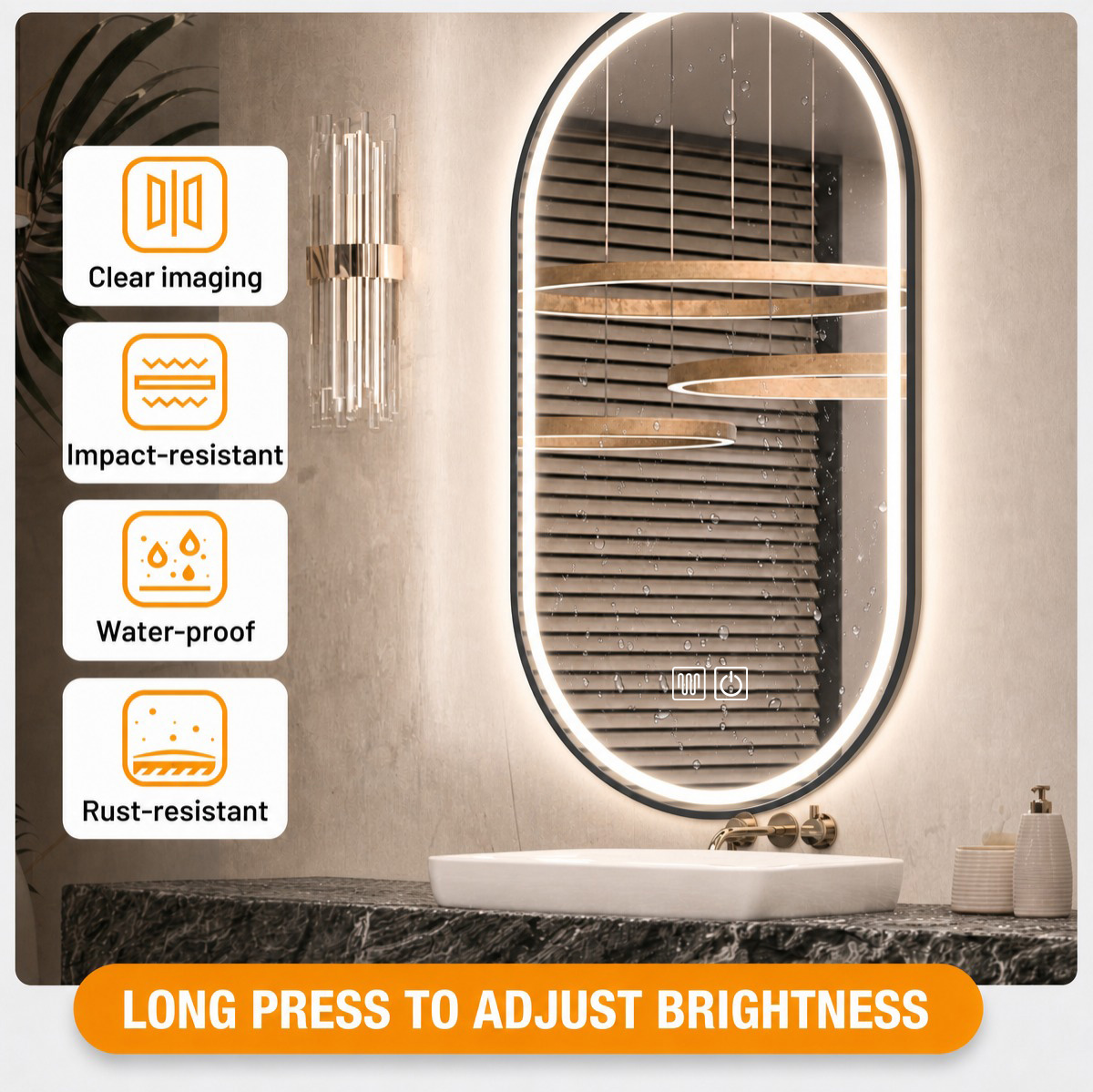 clear imaging, impact-resistant, waterproof, rust-resistant