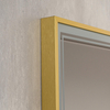 Rectangle Gold Framed Smart Illuminated LED Wall Mounted Home Decor Vanity Makeup Cosmetic Dressing Light Bathroom Mirror