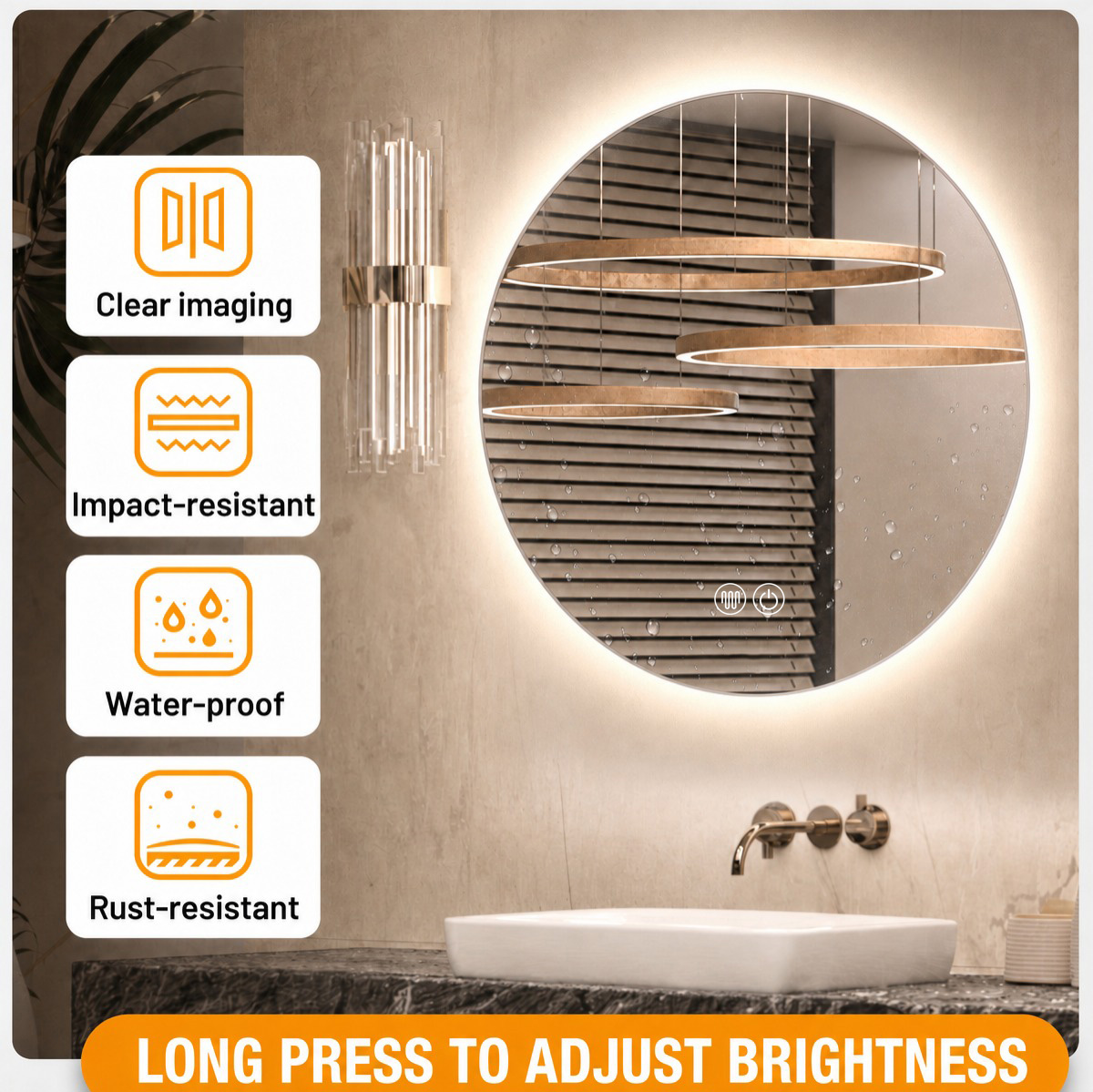 clear imaging, impact-resistant, waterproof, rust-resistant