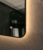 Wall‑Mounted Smart LED Vanity Mirror Ultra‑Slim Black Frame Touch‑Control Dimmable