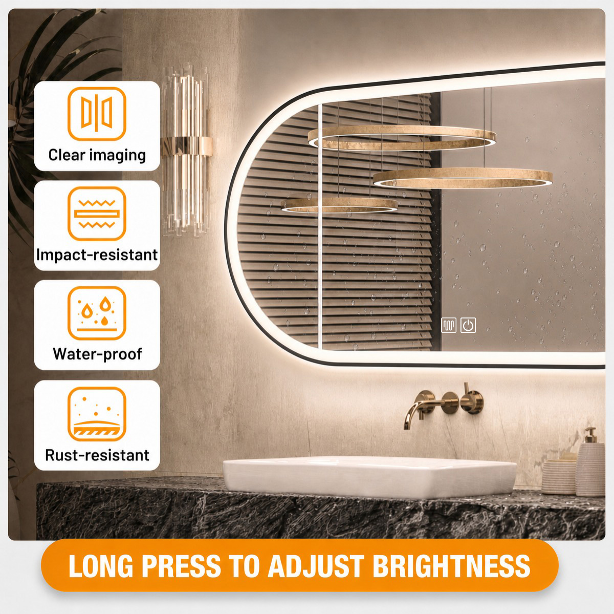 clear imaging, impact-resistant, waterproof, rust-resistant