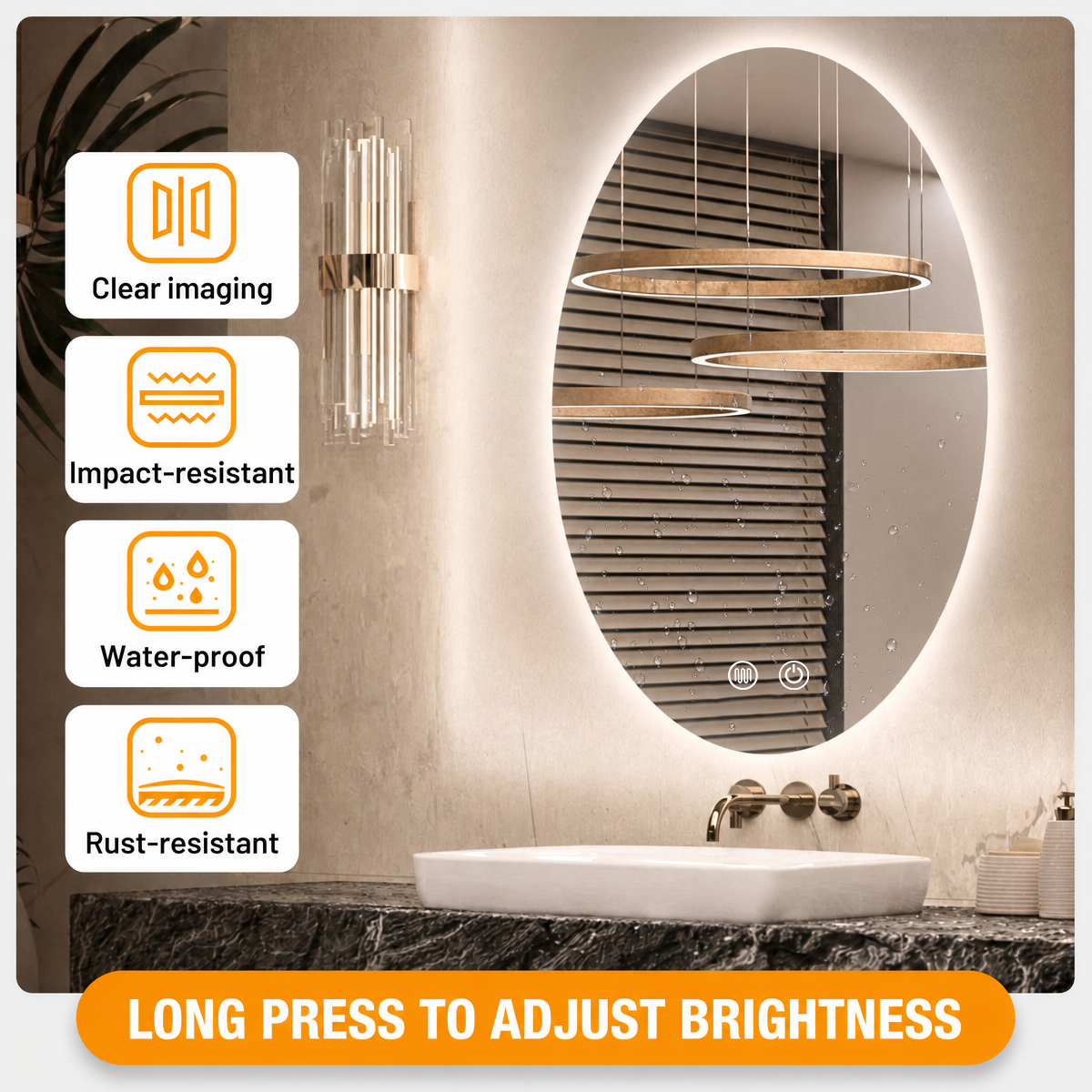 clear imaging, impact-resistant, waterproof, rust-resistant