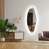 Irregular Free‑Form Wall Mounted LED Backlit Full‑Length Mirror Modern Decorative Standing Mirror With Touch Sensor for Living Room Home Decor