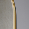 Luxury Backlit Oval Vanity Mirror 38mm Gold Frame For Hotel Bathroom