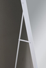 Modern Tall Rounded Edge White Aluminum Frame LED Vanity Mirror Free‑Standing For Bedroom