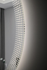 Round LED Bathroom Mirror 80cm Dot‑Matrix Glow Ring Frameless Wall‑Mounted Vanity Mirror