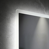 Premium Sand‑Textured LED Bathroom Mirror Touch Dimmable Light & Makeup Magnifier