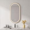 Racetrack Waterproof High-Clarity Water Proof LED 45X90 Mirror for Bathroom