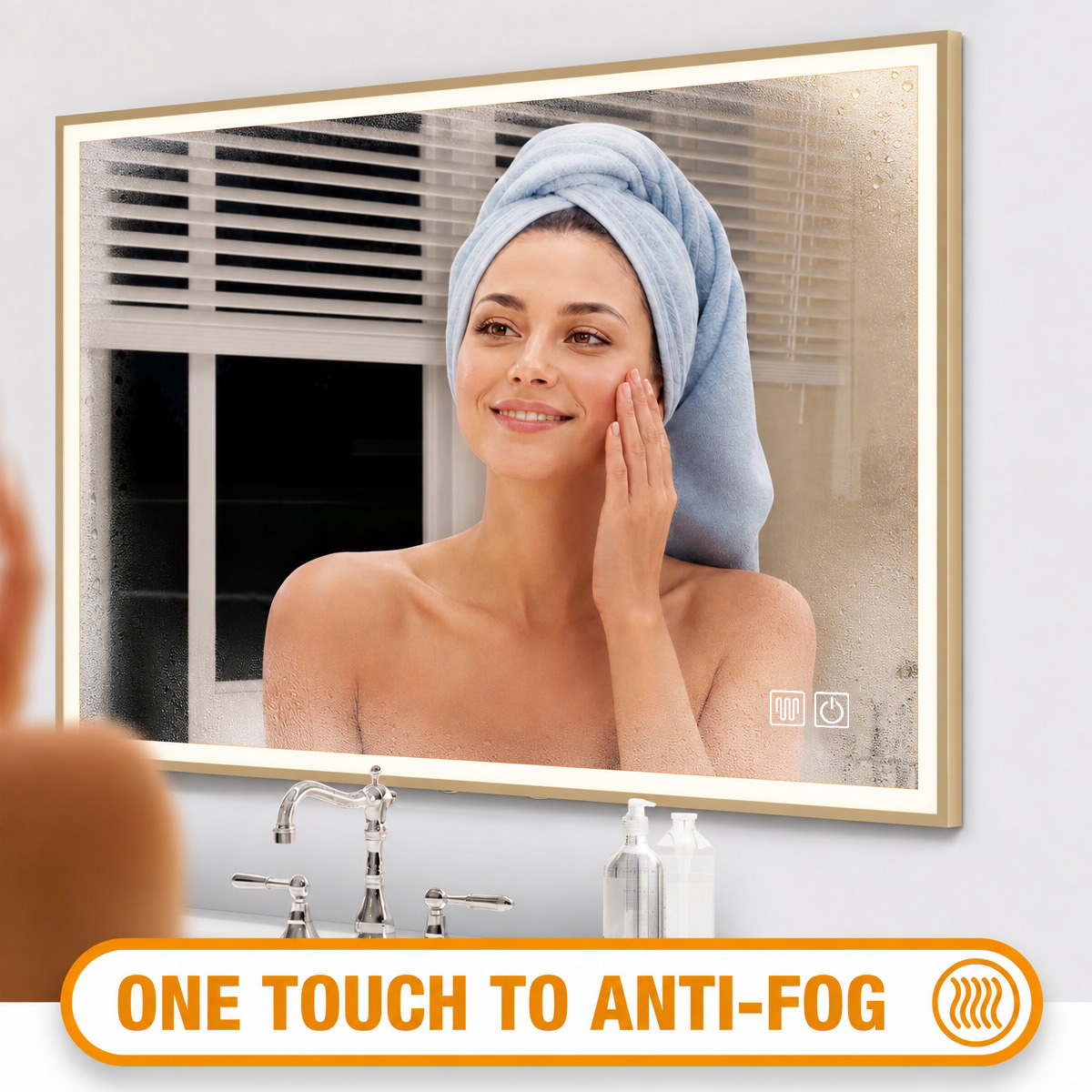 one touch to anti-fog