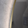Oval Ultra Slim Golden Aluminum Framed CE ETL Approved Smart LED Bathroom Wall Decor Vanity Makeup Cosmetic Illuminated Light Mirror